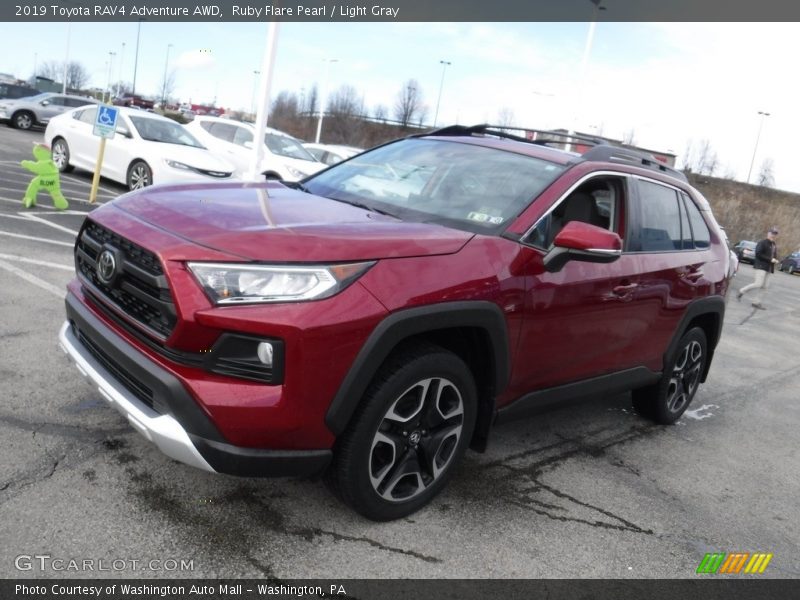 Ruby Flare Pearl / Light Gray 2019 Toyota RAV4 Adventure AWD