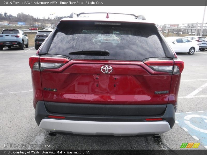 Ruby Flare Pearl / Light Gray 2019 Toyota RAV4 Adventure AWD