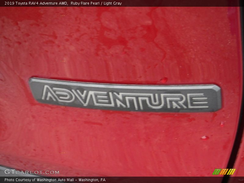 Ruby Flare Pearl / Light Gray 2019 Toyota RAV4 Adventure AWD
