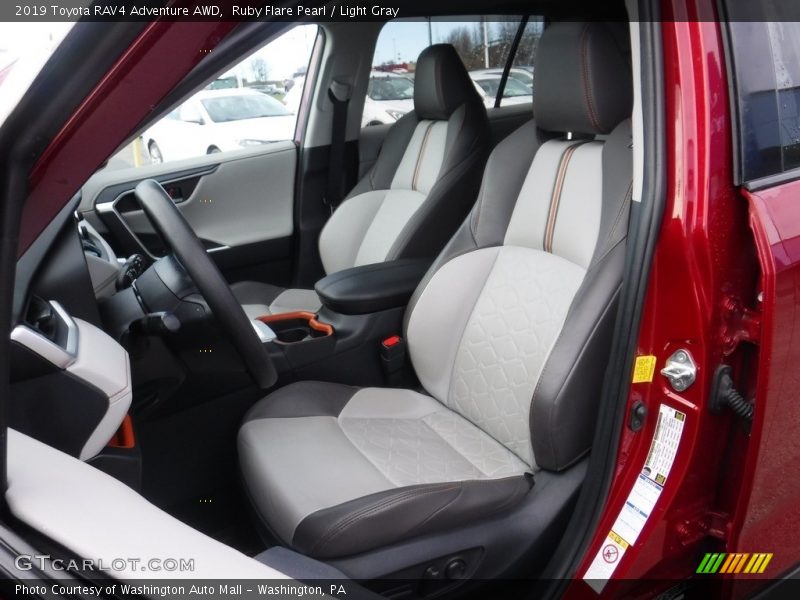 Ruby Flare Pearl / Light Gray 2019 Toyota RAV4 Adventure AWD