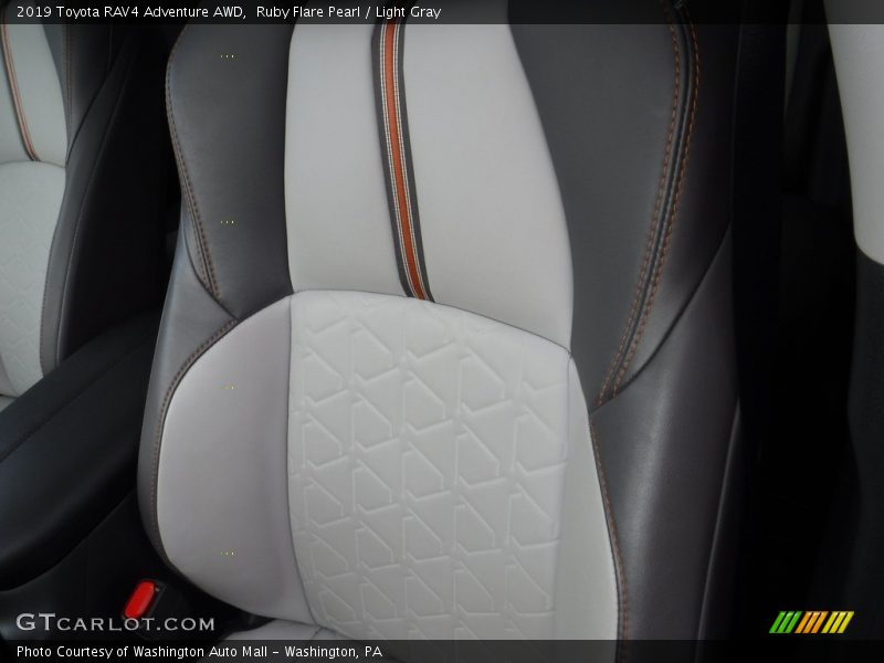 Ruby Flare Pearl / Light Gray 2019 Toyota RAV4 Adventure AWD
