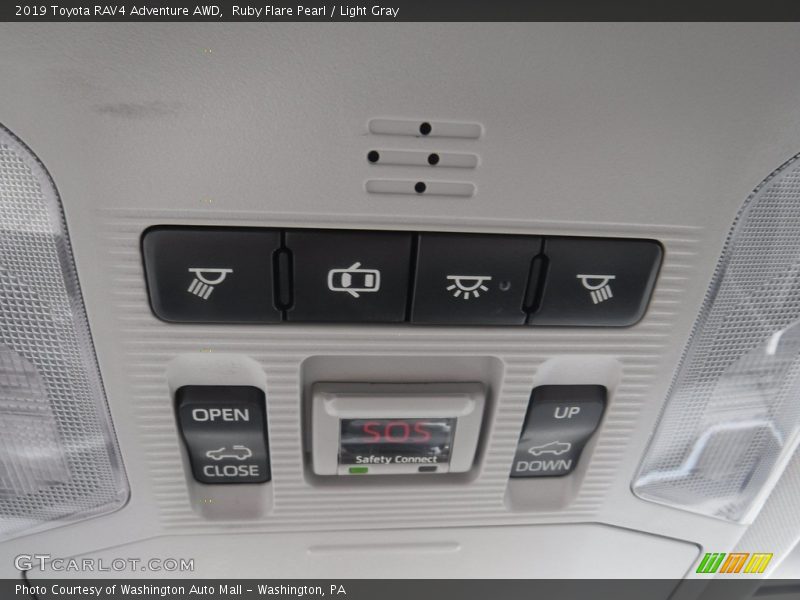 Ruby Flare Pearl / Light Gray 2019 Toyota RAV4 Adventure AWD