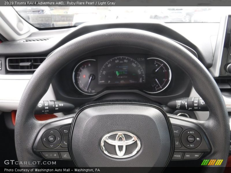 Ruby Flare Pearl / Light Gray 2019 Toyota RAV4 Adventure AWD