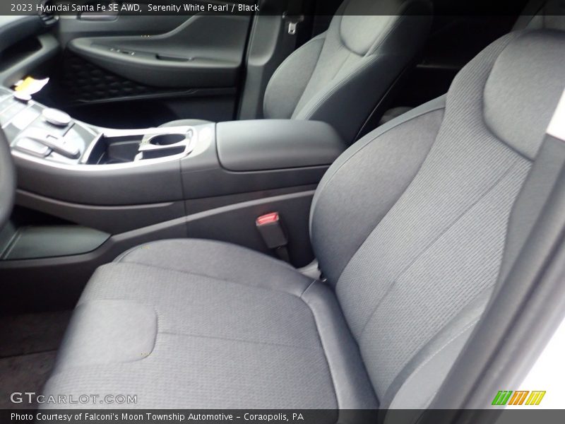 Serenity White Pearl / Black 2023 Hyundai Santa Fe SE AWD