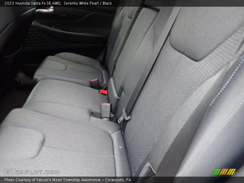 Serenity White Pearl / Black 2023 Hyundai Santa Fe SE AWD