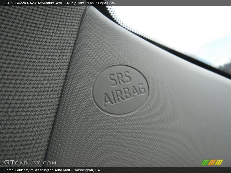Ruby Flare Pearl / Light Gray 2019 Toyota RAV4 Adventure AWD