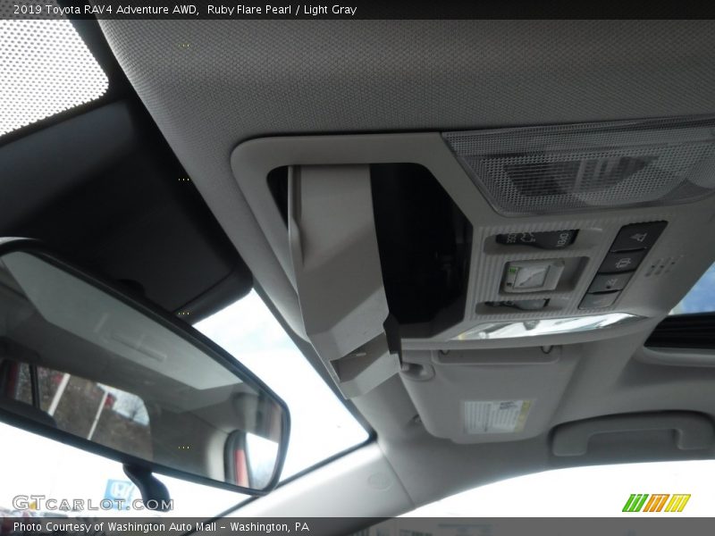 Ruby Flare Pearl / Light Gray 2019 Toyota RAV4 Adventure AWD