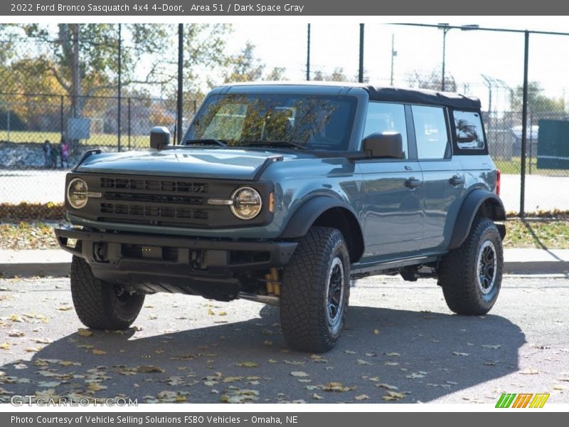 Area 51 / Dark Space Gray 2022 Ford Bronco Sasquatch 4x4 4-Door