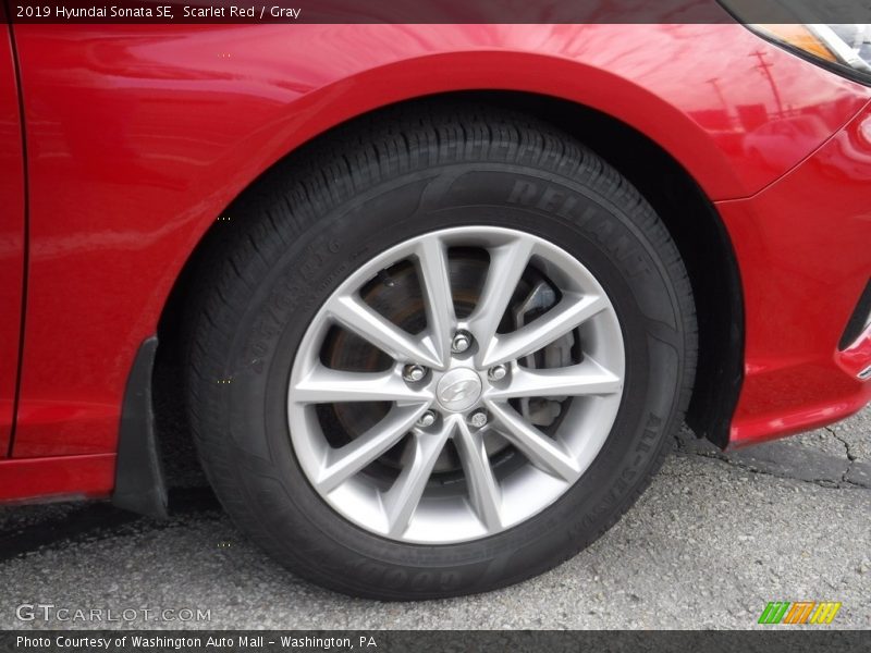 Scarlet Red / Gray 2019 Hyundai Sonata SE