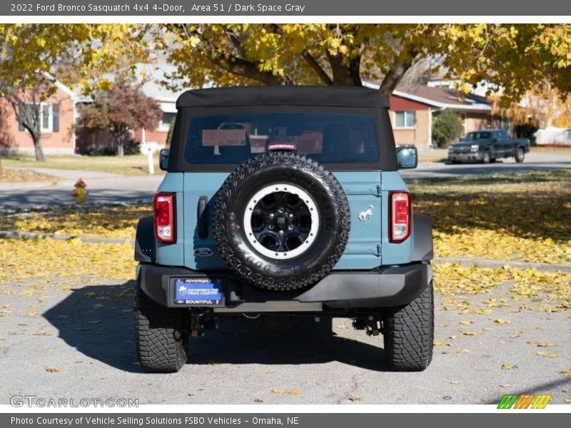 Area 51 / Dark Space Gray 2022 Ford Bronco Sasquatch 4x4 4-Door
