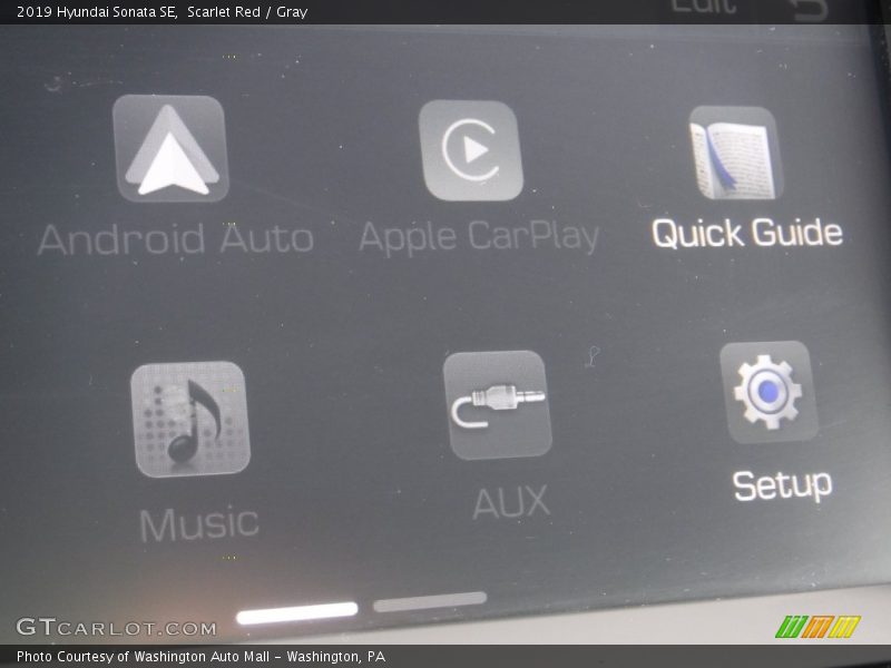Scarlet Red / Gray 2019 Hyundai Sonata SE