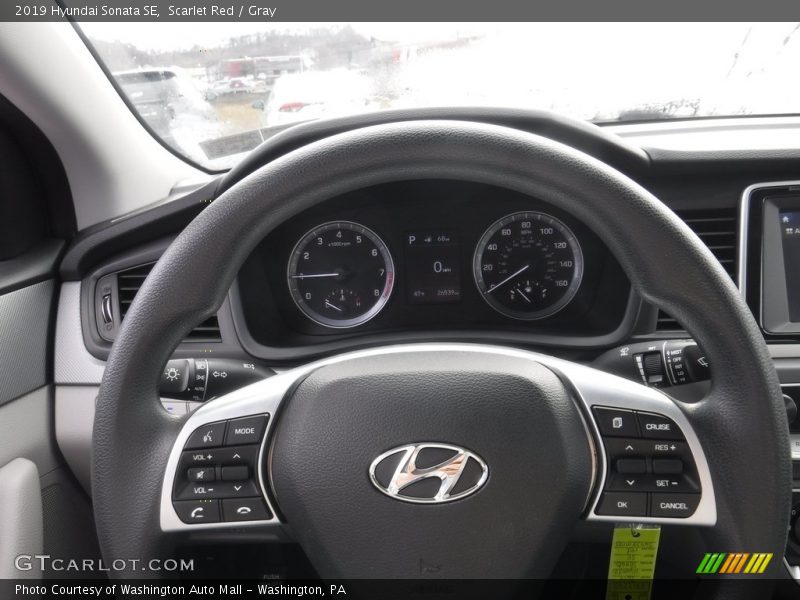 Scarlet Red / Gray 2019 Hyundai Sonata SE