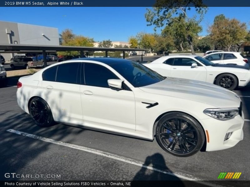 Alpine White / Black 2019 BMW M5 Sedan