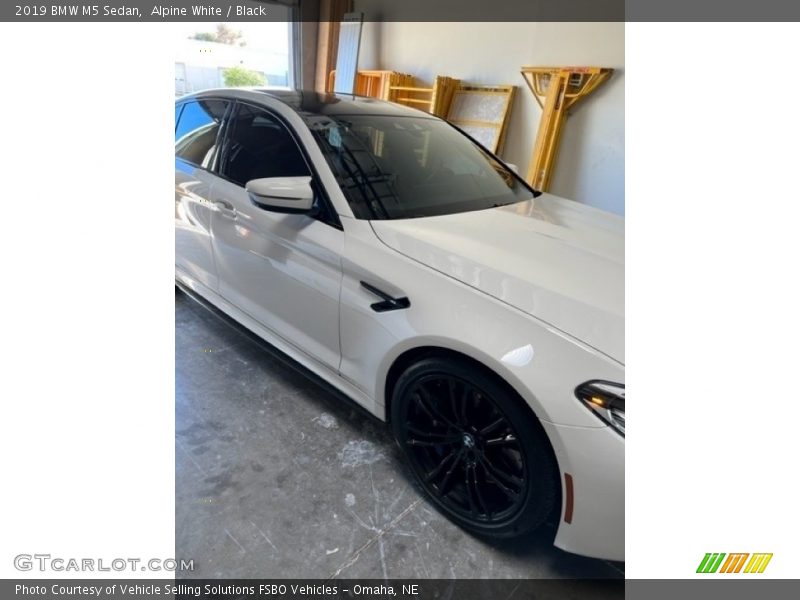Alpine White / Black 2019 BMW M5 Sedan