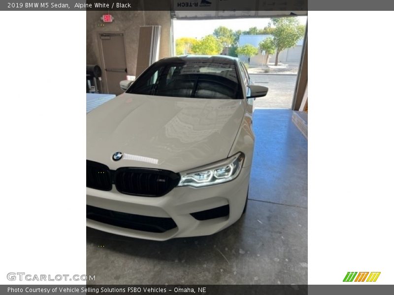 Alpine White / Black 2019 BMW M5 Sedan
