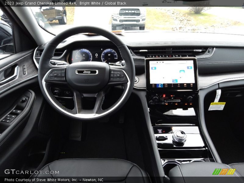 Bright White / Global Black 2023 Jeep Grand Cherokee Limited 4x4