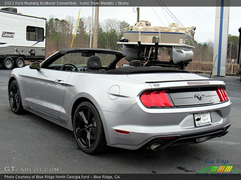 Iconic Silver Metallic / Ebony 2021 Ford Mustang EcoBoost Convertible