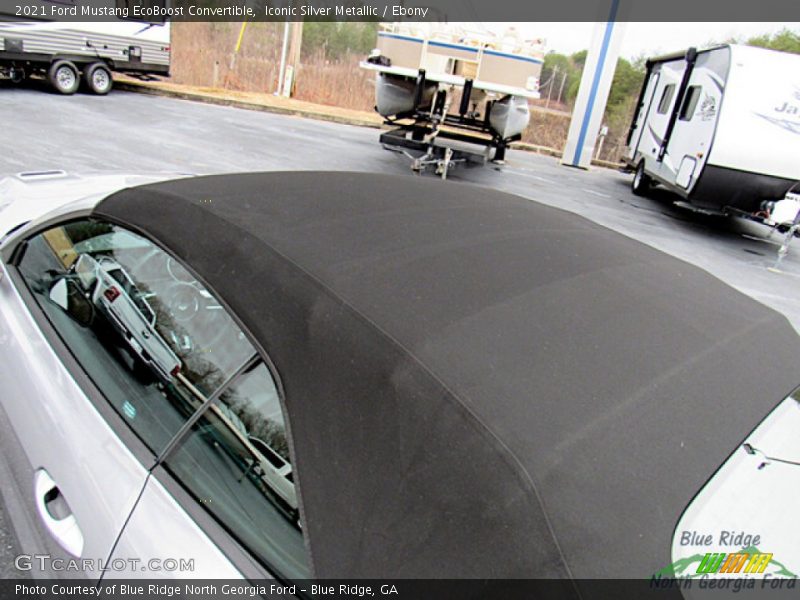 Iconic Silver Metallic / Ebony 2021 Ford Mustang EcoBoost Convertible