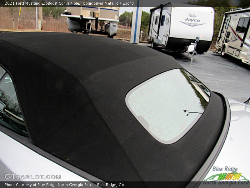 Iconic Silver Metallic / Ebony 2021 Ford Mustang EcoBoost Convertible
