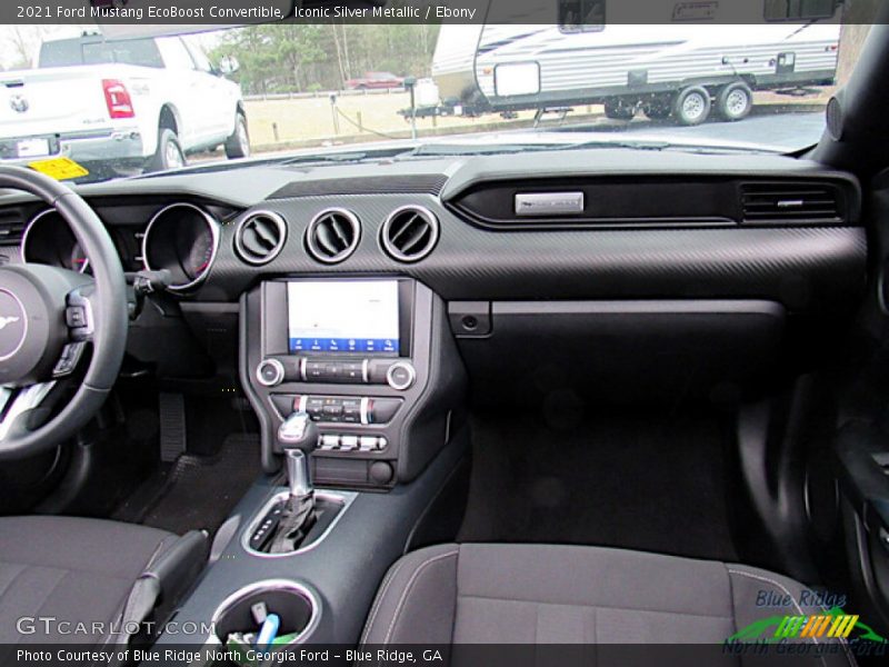 Iconic Silver Metallic / Ebony 2021 Ford Mustang EcoBoost Convertible