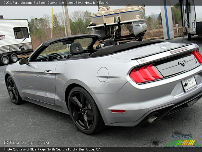 Iconic Silver Metallic / Ebony 2021 Ford Mustang EcoBoost Convertible