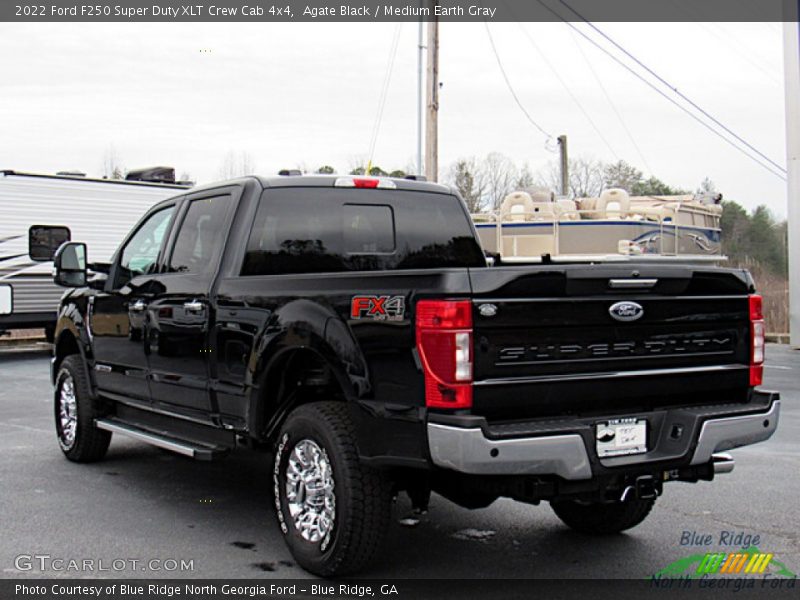 Agate Black / Medium Earth Gray 2022 Ford F250 Super Duty XLT Crew Cab 4x4