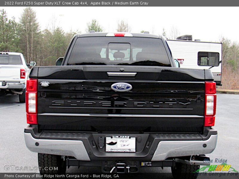 Agate Black / Medium Earth Gray 2022 Ford F250 Super Duty XLT Crew Cab 4x4