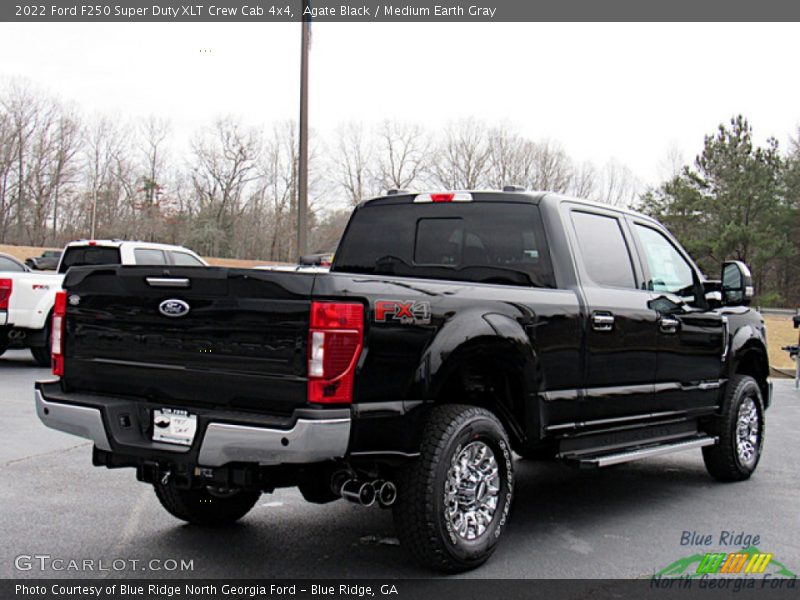 Agate Black / Medium Earth Gray 2022 Ford F250 Super Duty XLT Crew Cab 4x4