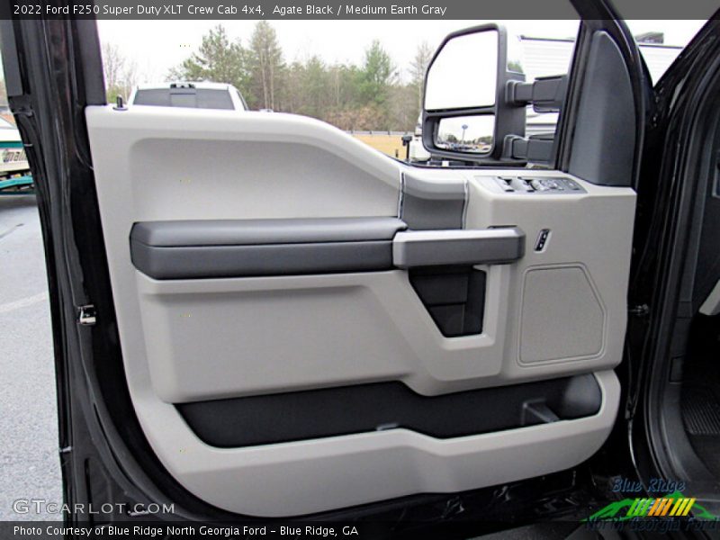 Agate Black / Medium Earth Gray 2022 Ford F250 Super Duty XLT Crew Cab 4x4