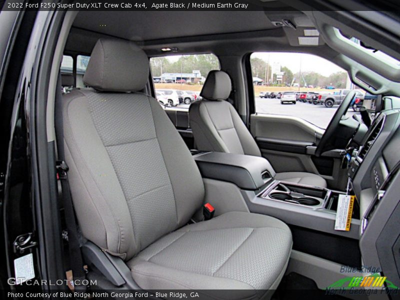 Agate Black / Medium Earth Gray 2022 Ford F250 Super Duty XLT Crew Cab 4x4