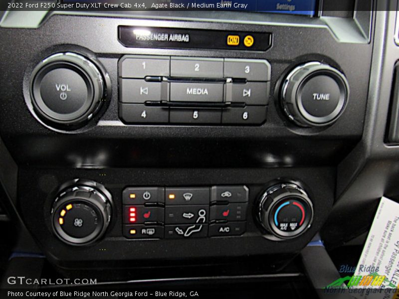 Agate Black / Medium Earth Gray 2022 Ford F250 Super Duty XLT Crew Cab 4x4