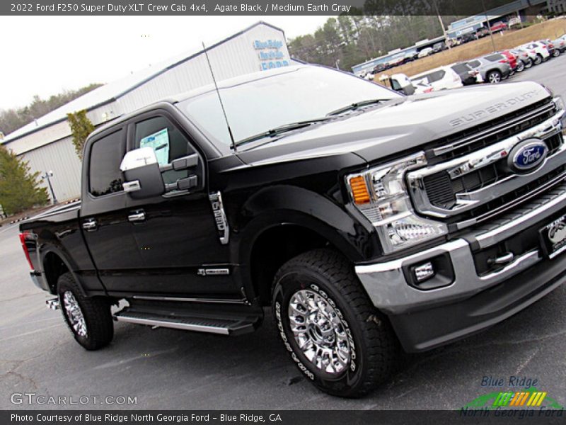 Agate Black / Medium Earth Gray 2022 Ford F250 Super Duty XLT Crew Cab 4x4