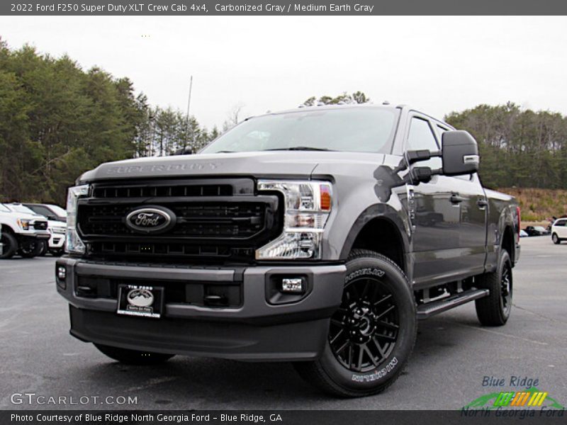 Carbonized Gray / Medium Earth Gray 2022 Ford F250 Super Duty XLT Crew Cab 4x4