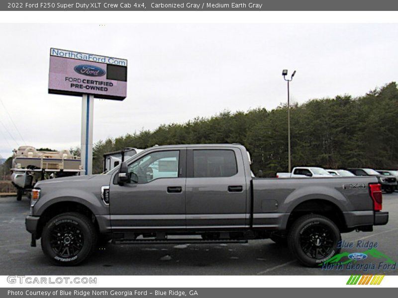 Carbonized Gray / Medium Earth Gray 2022 Ford F250 Super Duty XLT Crew Cab 4x4