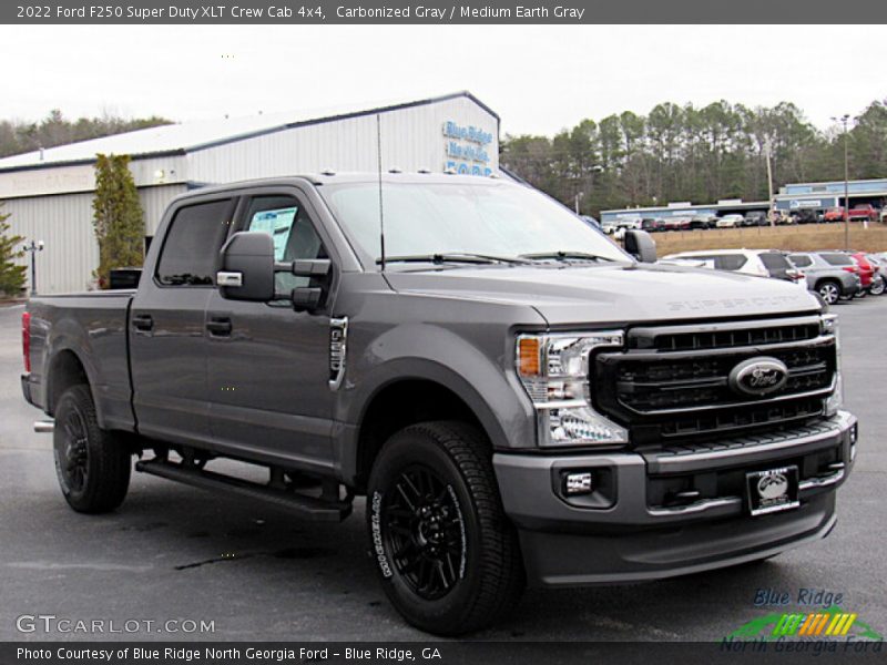 Carbonized Gray / Medium Earth Gray 2022 Ford F250 Super Duty XLT Crew Cab 4x4