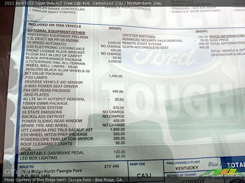 Carbonized Gray / Medium Earth Gray 2022 Ford F250 Super Duty XLT Crew Cab 4x4