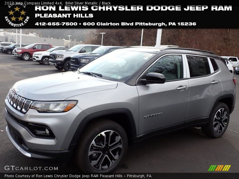 Billet Silver Metallic / Black 2022 Jeep Compass Limited 4x4