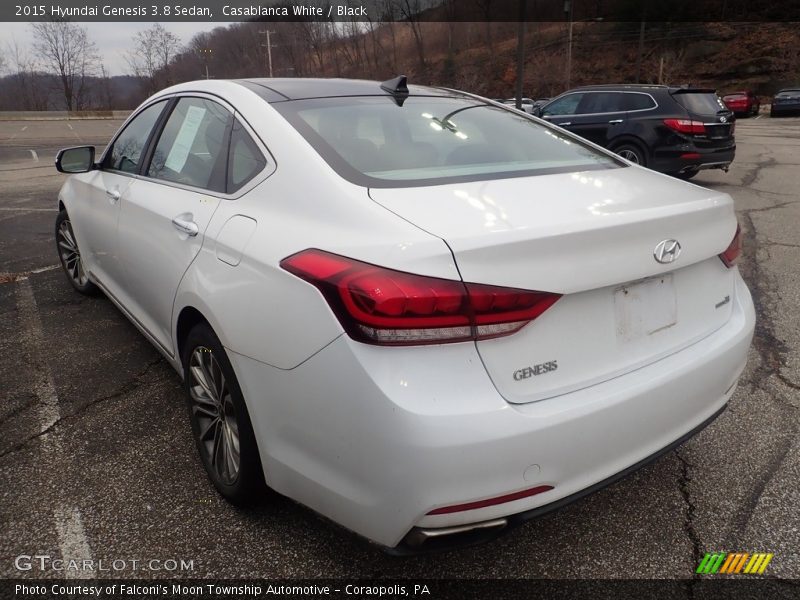 Casablanca White / Black 2015 Hyundai Genesis 3.8 Sedan