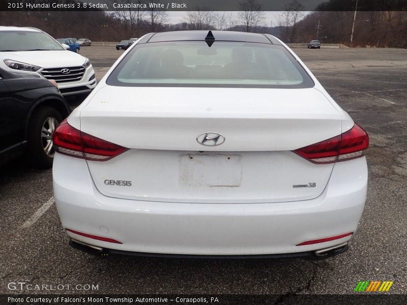 Casablanca White / Black 2015 Hyundai Genesis 3.8 Sedan