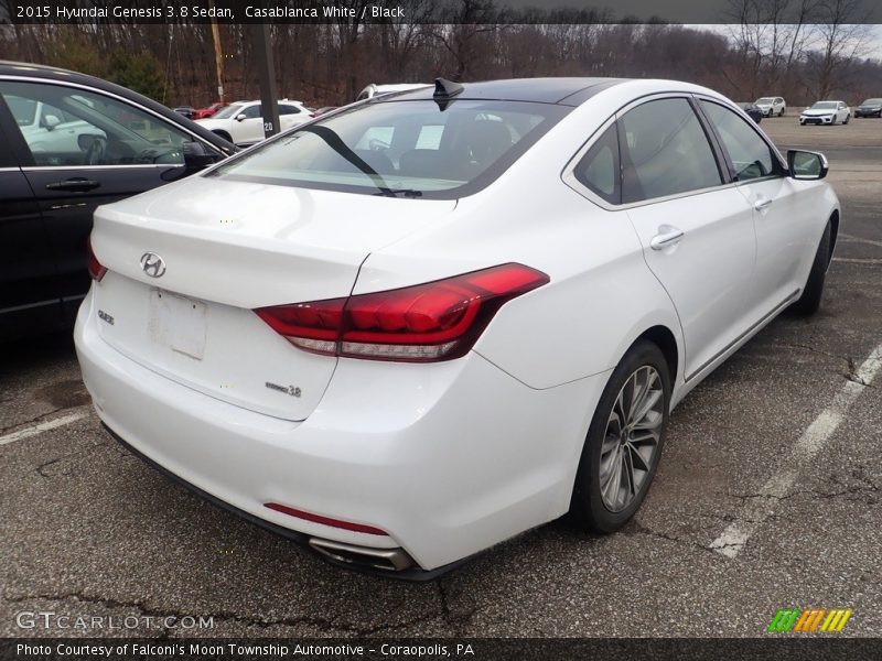 Casablanca White / Black 2015 Hyundai Genesis 3.8 Sedan