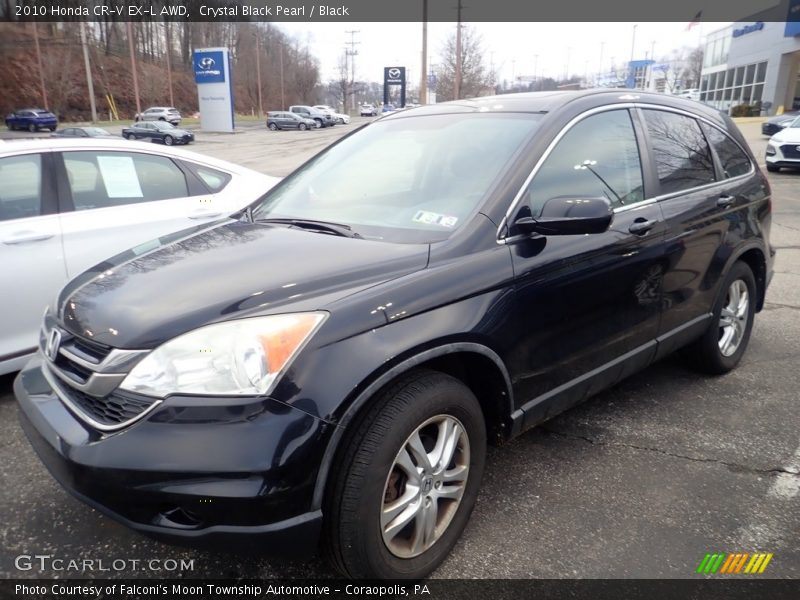 Crystal Black Pearl / Black 2010 Honda CR-V EX-L AWD