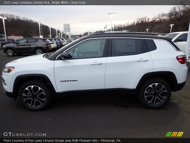 Bright White / Steel Gray 2022 Jeep Compass Limited 4x4