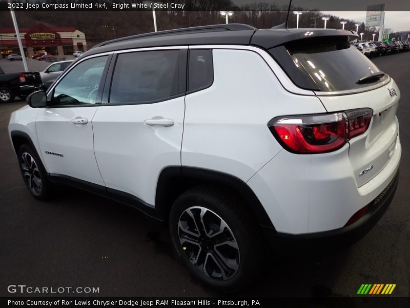 Bright White / Steel Gray 2022 Jeep Compass Limited 4x4