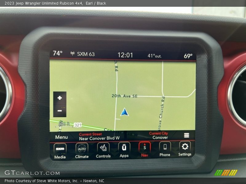 Navigation of 2023 Wrangler Unlimited Rubicon 4x4