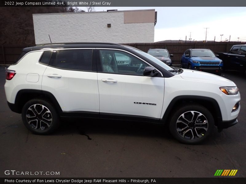 Bright White / Steel Gray 2022 Jeep Compass Limited 4x4