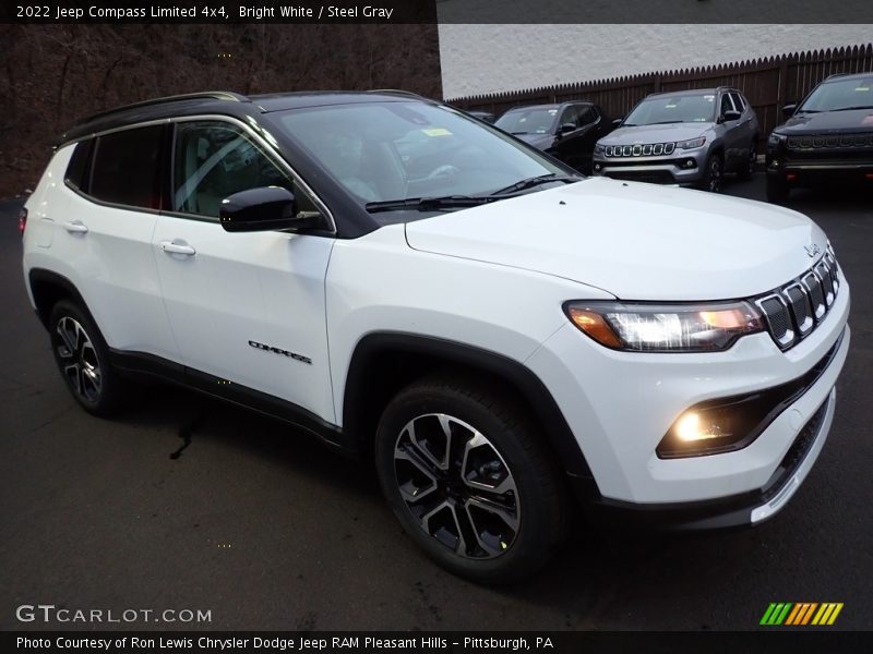 Bright White / Steel Gray 2022 Jeep Compass Limited 4x4