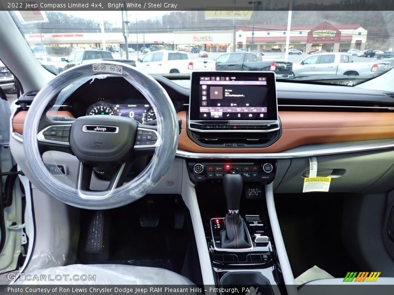 Bright White / Steel Gray 2022 Jeep Compass Limited 4x4