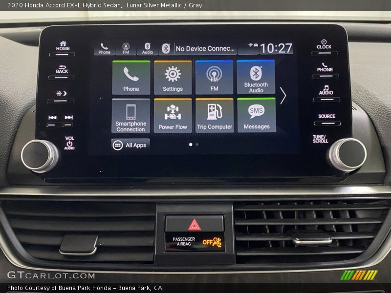 Lunar Silver Metallic / Gray 2020 Honda Accord EX-L Hybrid Sedan