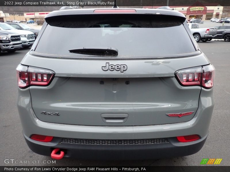 Sting Gray / Black/Ruby Red 2022 Jeep Compass Trailhawk 4x4