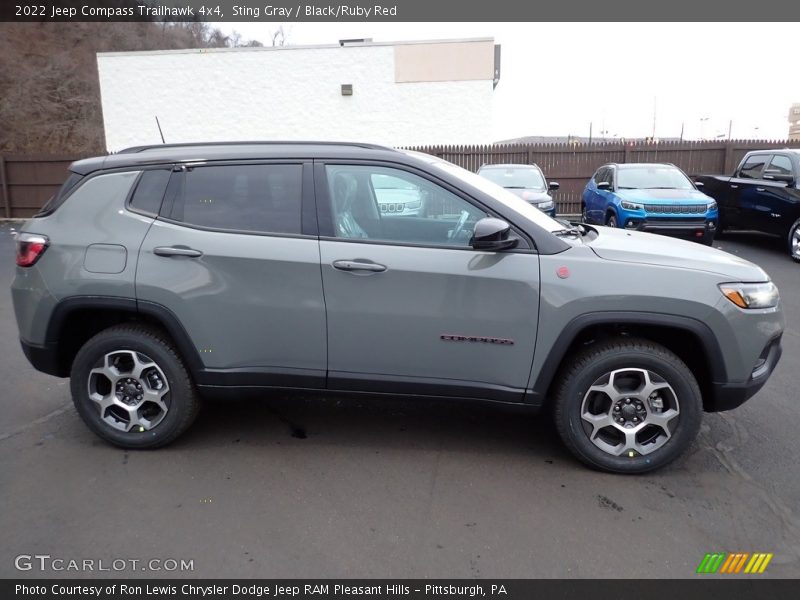 Sting Gray / Black/Ruby Red 2022 Jeep Compass Trailhawk 4x4